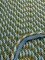 1 Yard Light Blue and Olive Green Decorative Gimp Rope Trim Upholstery Drapery Fabric